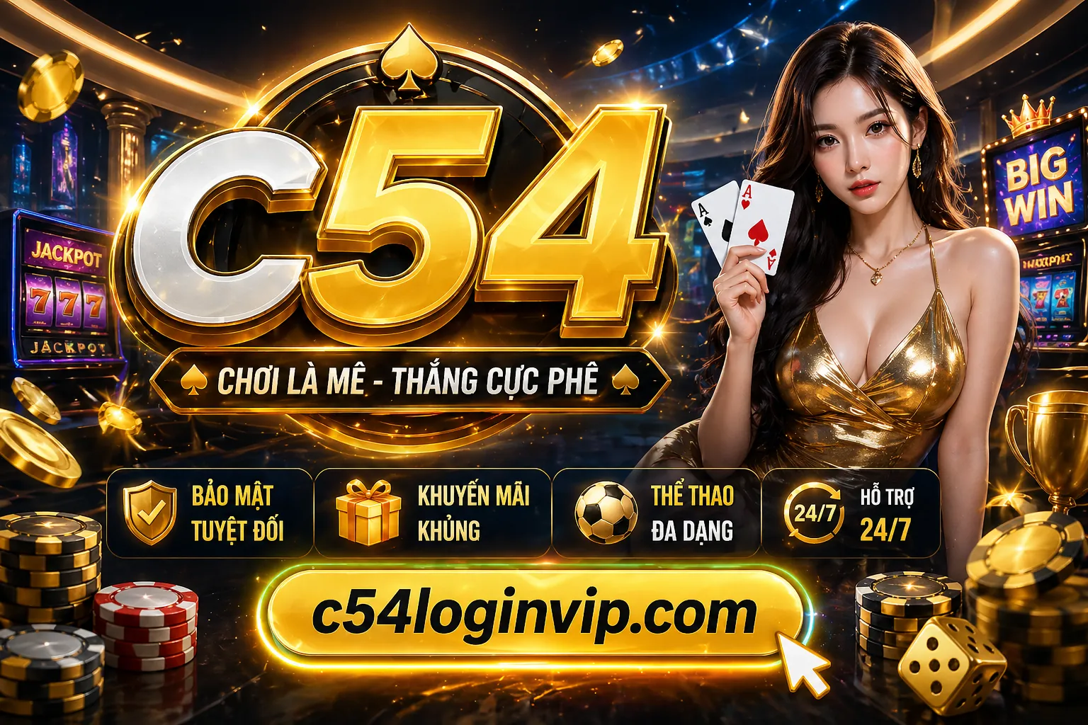 Sảnh Casino vndwin bet sang trọng